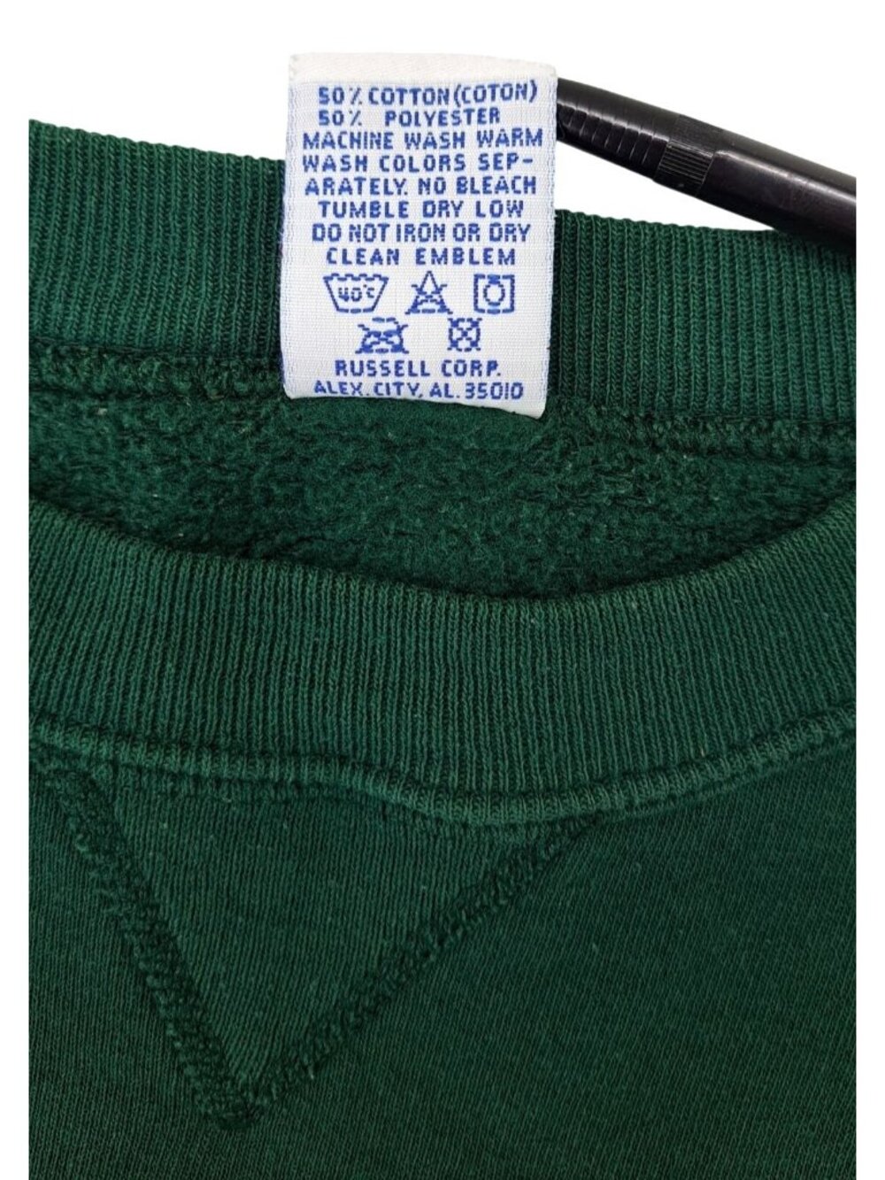 Vintage KSU K-State Wildcats Russell Athletic Green Sweatshirt Men XL Floral - Picture 7 of 10